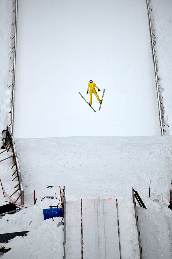 Ski jumping in Chamonix - Majestic